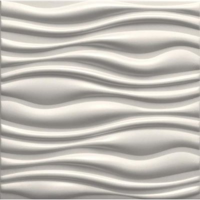 Impol Trade 3D 0002 50 x 50 cm FLOW bílá 1ks – Zboží Mobilmania