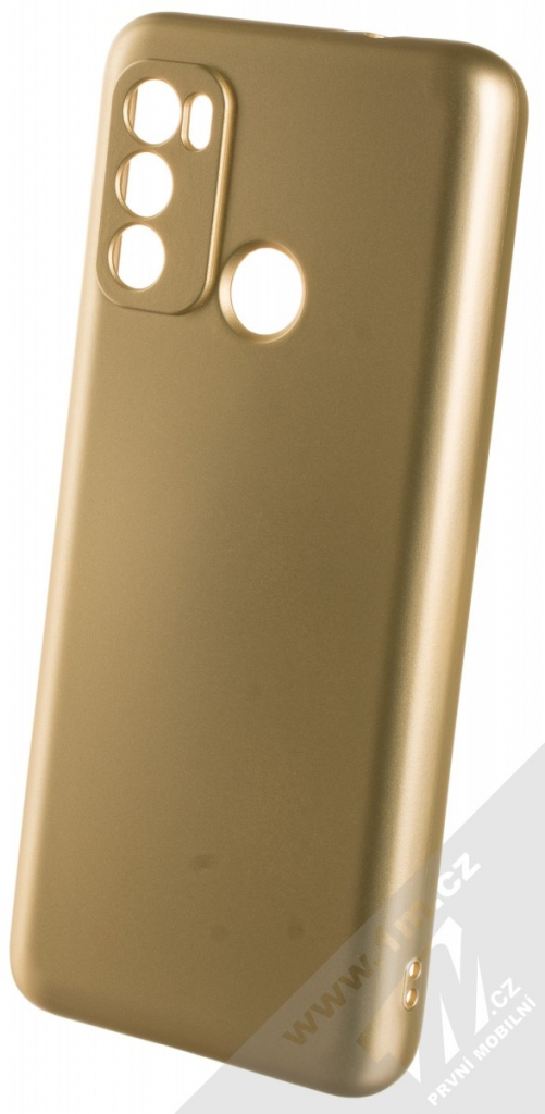 Pouzdro 1Mcz Metallic TPU ochranné Motorola Moto G60 zlaté