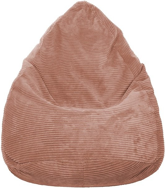TopKing Sedací vak manšestr Lincoln starorůžový 125 cm