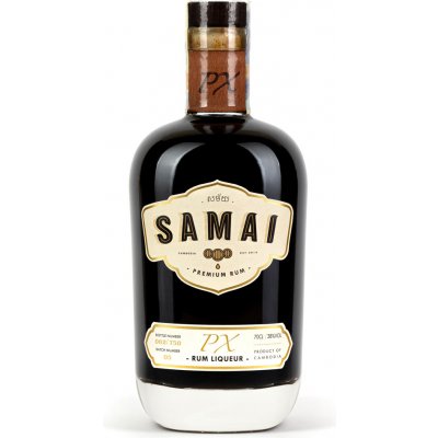 SAMAI PX Rum Liqueur - prémiový destilát z Kambodži 38% 0,7L