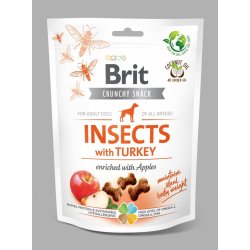 Brit Care Dog Crunchy Cracker Insects with Turkey and Apples 200 g