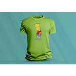 Sandratex dětské bavlněné tričko Bart Simpson. lime