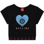 Dívčí crop top KYLY OFFLINE černý – Zbozi.Blesk.cz