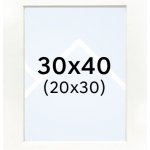 Focus Nordic pasparta 30x40/20x30 bílá – Sleviste.cz