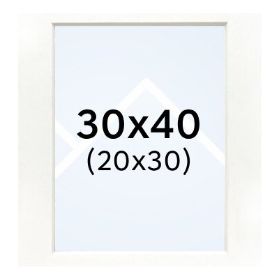 Focus Nordic pasparta 30x40/20x30 bílá – Sleviste.cz