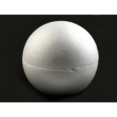 Polystyrenová koule dvoudílná dutá Ø19,5 cm bílá 1 ks – Sleviste.cz