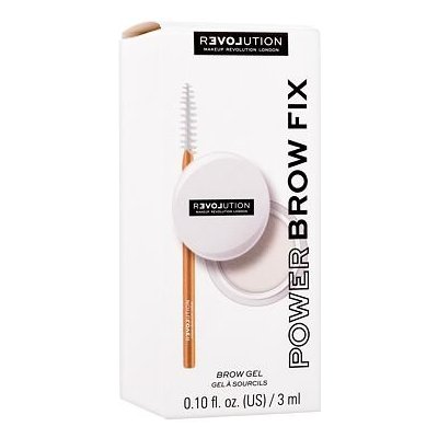 Revolution Relove Power Brow Fix fixační gel na obočí transparentní 3 ml