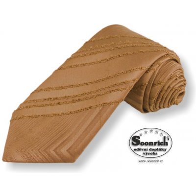 Soonrich kravata tkaná hnědá Londýn kln005 – Zbozi.Blesk.cz