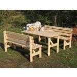 Rojaplast Zahradní lavice Viking borovice přírodní 150 cm – Zboží Dáma