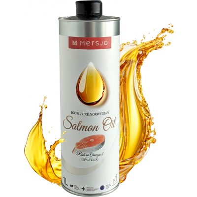 Mersjo 100% Norský lososový olej pro psy a kočky v hliníkové plechovce 1000 ml – Hledejceny.cz