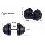 VIFITO Vario Set nastavitelných činek 2 x 5-40 kg – Zboží Mobilmania