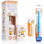 Elmex Kids zubní pasta 50 ml + zubní kartáček + kelímek na zubní kartáček dárková sada – Sleviste.cz