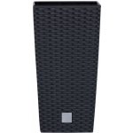 Prosperplast Květináč RATO SQUARE + vklad antracit 24 cm – Zboží Dáma