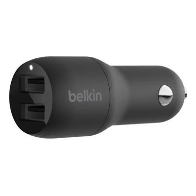 Belkin BOOST CHARGE™ 24W Duální USB-A nabíječka do auta, černá CCB001BTBK