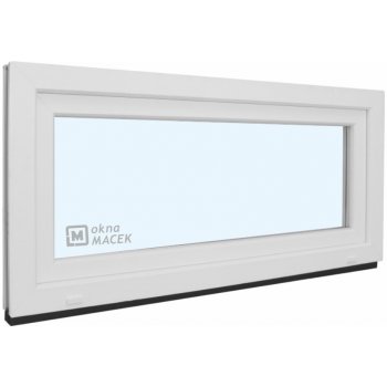 KNIPPING Plastové okno - 70 AD, 1200x600 mm, S, bílá Sklo: čiré