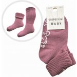 Dětské protiskluzové ponožky s volným lemem- mix barev Fialová – Hledejceny.cz