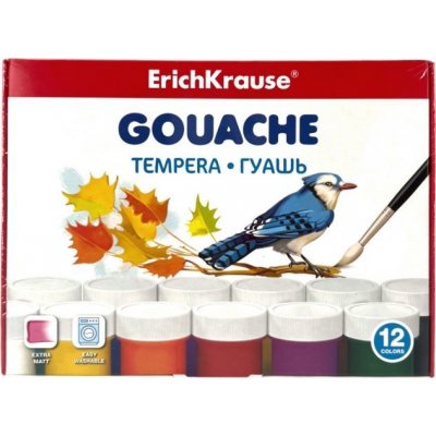 Erich Krause Temperové barvy sada 12x20ml základní