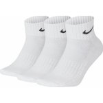 Nike ponožky Everyday Lightweight Ankle 100WhiteBlack 3 pack – Zboží Mobilmania