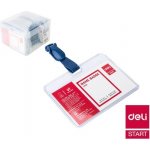 Jmenovka s plastovým klipem DELI - 60 x 90mm – Zboží Mobilmania