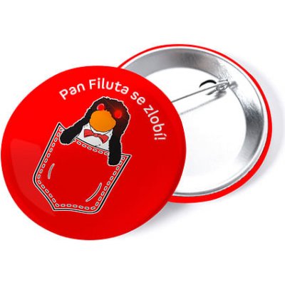 imago Placka Červený trpaslík - Pan Filuta – Zboží Mobilmania