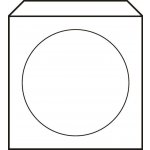 Papírová obálka pro CD nebo DVD s okénkem 50 ks K-125X125/B/50 – Sleviste.cz