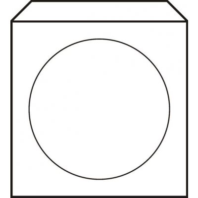 Papírová obálka pro CD nebo DVD s okénkem 50 ks K-125X125/B/50 – Sleviste.cz