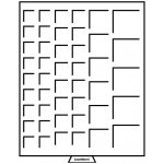 Leuchtturm MB 45 - mincovní box 45 čtverečků různých velikostí - kouřový – Zboží Dáma