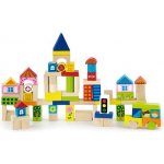 Viga Dřevěné kostky City 75 ks – Zboží Dáma