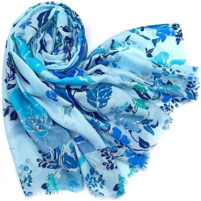 Classic Scarf květovaná bavlněná šála a viskóza