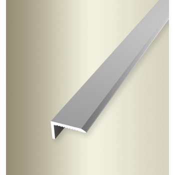 Küberit Stěnový ukončovací profil Stříbrná 238 U F4 15x8,5 mm 2,7 m