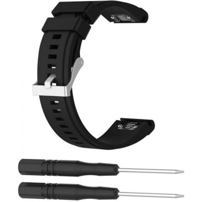 ESES silikonový řemínek pro Garmin Fenix 3/5x/5x sapphire/5x plus/3hr černý 1530000429 – Sleviste.cz