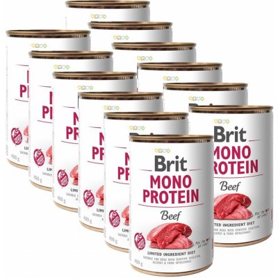 Brit Mono Protein Beef 12 x 400 g – Hledejceny.cz