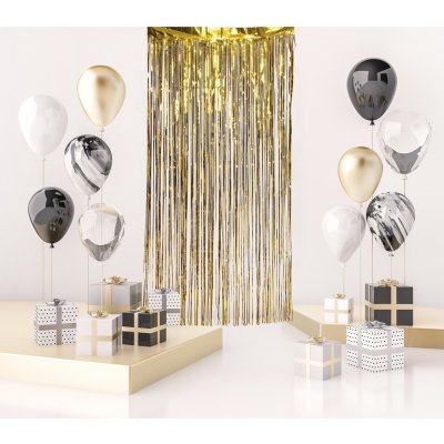 Guirca Párty závěs zlatý 100 x 200 cm – Hledejceny.cz
