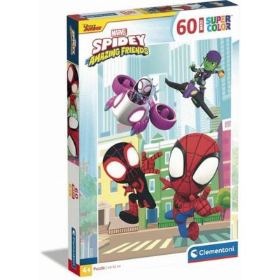 CLEMENTONI Marvel: Spidey a jeho úžasní přátelé MAXI 60 dílků – Zboží Mobilmania