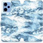 Mobiwear - Xiaomi Redmi Note 12 5G - M058S Světle modrá horizontální pírka – Zboží Živě