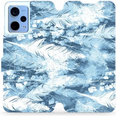 Mobiwear - Xiaomi Redmi Note 12 5G - M058S Světle modrá horizontální pírka – Zboží Živě