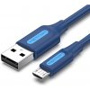 usb kabel Vention COLLH USB 2.0 to Micro USB 2A, 2m, modrý