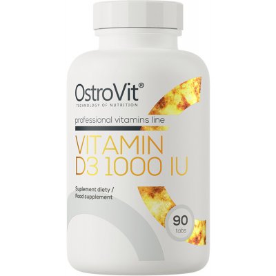 OstroVit Vitamin D3 1000 IU 90 tablet – Hledejceny.cz