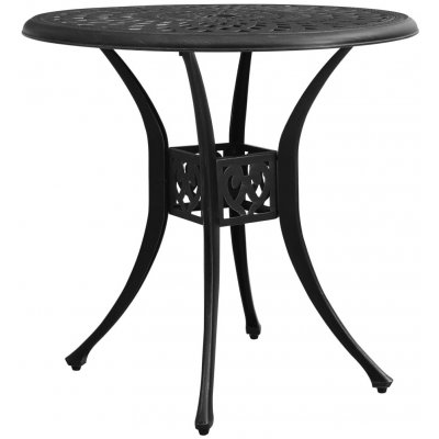 OMAXI 205860 Zahradní stůl černý 78 x 78 x 72 cm litý hliník – Hledejceny.cz