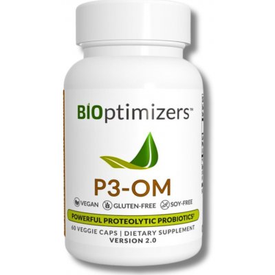 BiOptimizers Prebiotikum a probiotikum P3-OM 60 ks – Hledejceny.cz