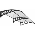 Springos Polyroof 200x95 cm černá transparentní – Zboží Mobilmania