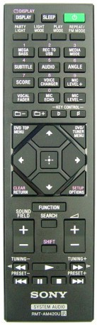 Dálkový ovladač Sony MHC-V73D, RMT-AM420U