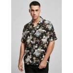 Urban Classics Viscose AOP Resort shirt blacktropical – Sleviste.cz