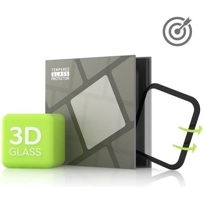 Tempered Glass Protector pro Apple Watch 4 5 6 SE 40 mm, 3D Glass, voděodolné + instalační rámeček TGR-AW640F-BL – Zboží Mobilmania