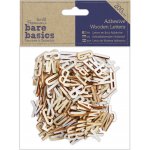 WEST DESIGN Písmena a abeceda - dřevěné samolepicí dekorace (200ks) – Hledejceny.cz