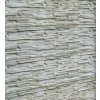 Betonová deska plotová, jednostranná – 200 x 50 cm štípaný kámen - šedý