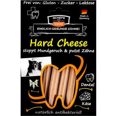 Q Chefs Tyčinky na čištění zubů se sýrem pro psy Hard cheese sáček 100 g – Hledejceny.cz