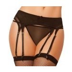 Sexy dvojitý podvazkvý pas a string S066, Bílá – Zboží Dáma