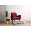 Houpací křeslo Atelier del Sofa Rocking Chair Kono Maroon