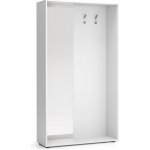 Plan Šatní stěna Border se zrcadlem 2 háčky bílá – Sleviste.cz